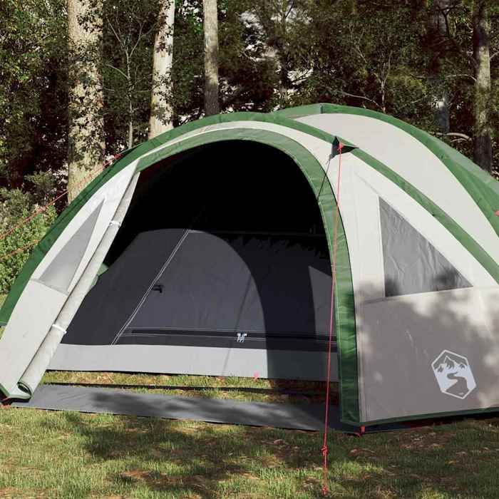 Tente de camping - vidaXL - 4 personnes - Imperméable - Vert - Léger et portable