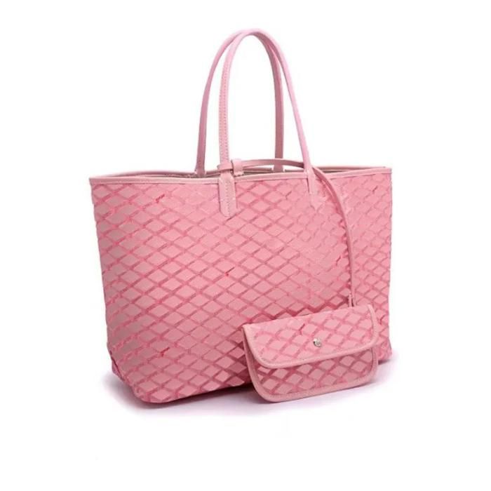 Sac Fourre-tout Femme Luxe Coton/lin - Grand Modèle 41x31 Cm | Sac Shopping, Voyage, Plage | Multi-poches, Simili Cuir