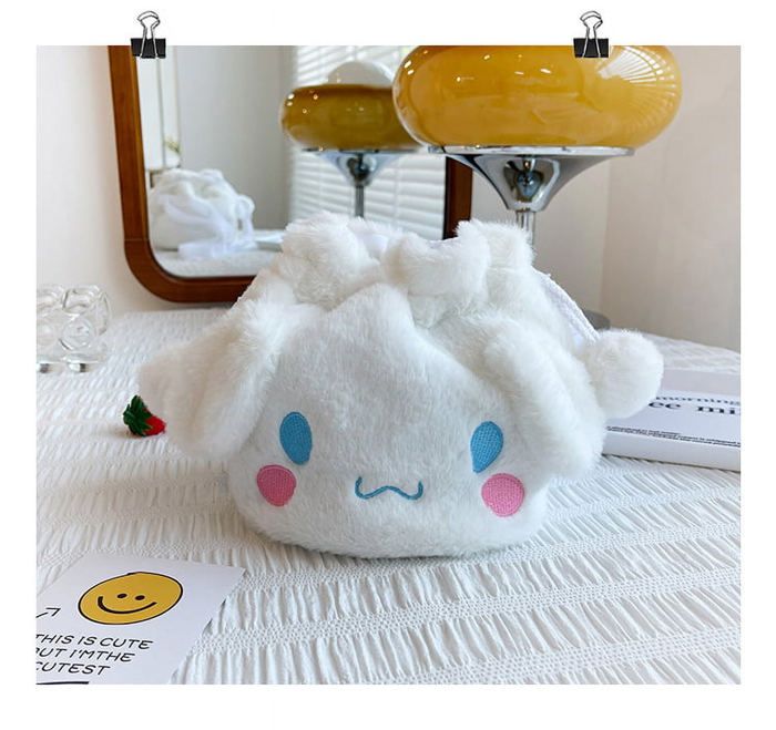 Sac à Main Licorne En Peluche Pour Fille - Petit Modèle 19x15 Cm, Bretelle Réglable, Fermeture Éclair (Blanc) - 5