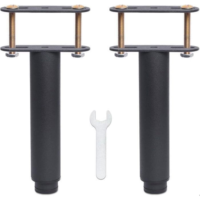 Pieds De Lit Réglables PASSIAN – 20 à 32 Cm, Antidérapants Et Ultra Solides, Pour Sommier, Cadre Et Meubles (Lot De 4)