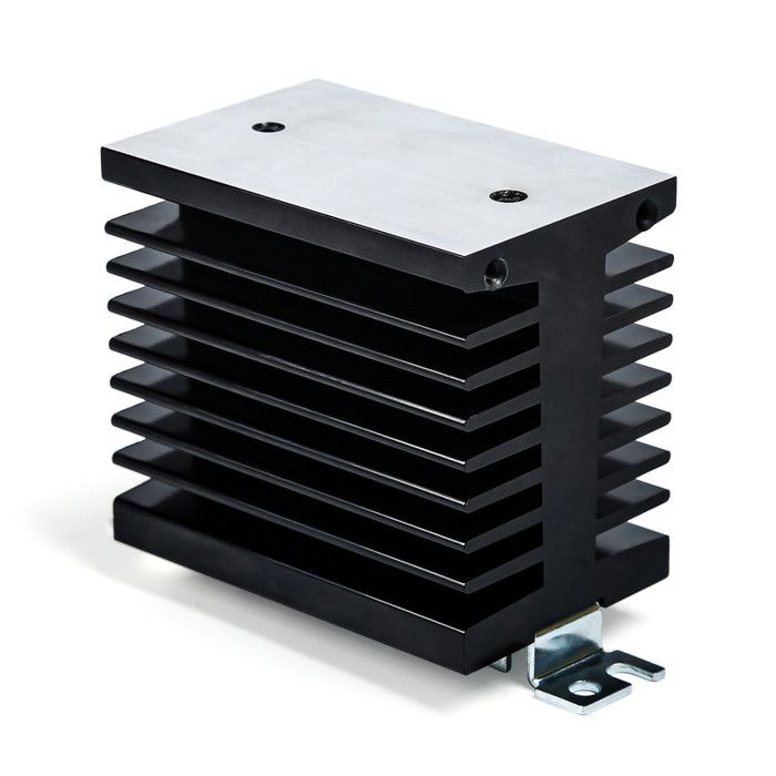 Dissipateur Thermique En Aluminium Pour SSR Triphasé – Dimensions 11x10x10 Cm – Refroidissement Relais Statique – Pour Automatisme, électronique