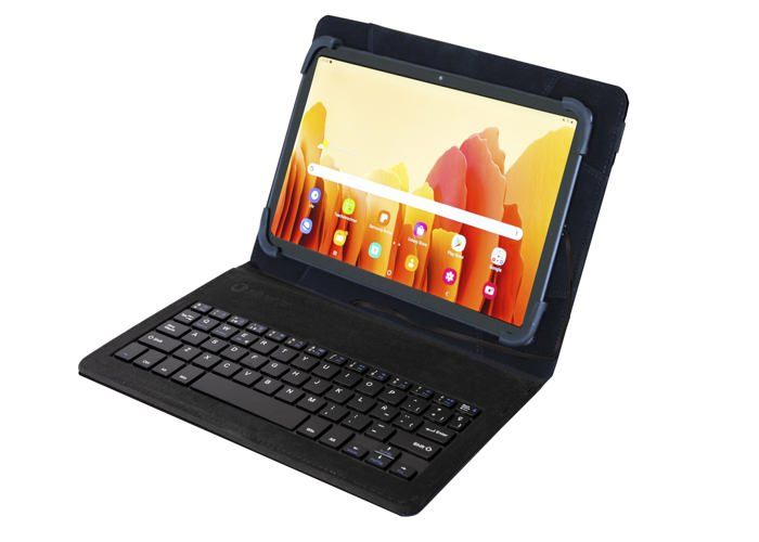 Tablette tactile Silver ht – Etui Universel Wave avec Clavier pour tablettes de 9 a 11 Pouces avec cable Micro USB/C Noir