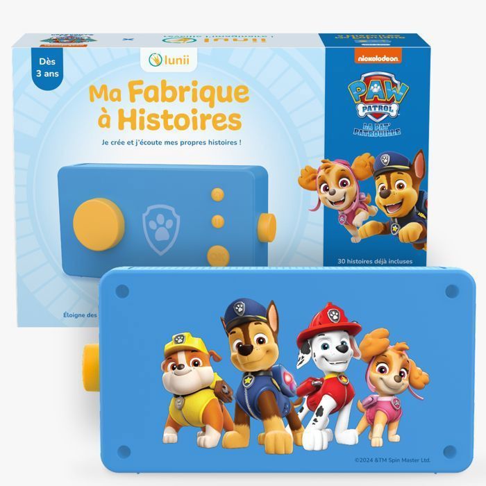 Console Educative - Ma Fabrique à Histoires Pat Patrouille - édition limitée - Conteuse interactive pour enfants dès 3 ans