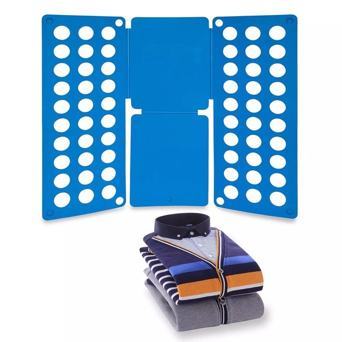 Planche à Plier Le Linge Plieur de Vêtements Pantalons Chemises T-Shirts Outil Pratique et Durable pour Meilleure Organisation