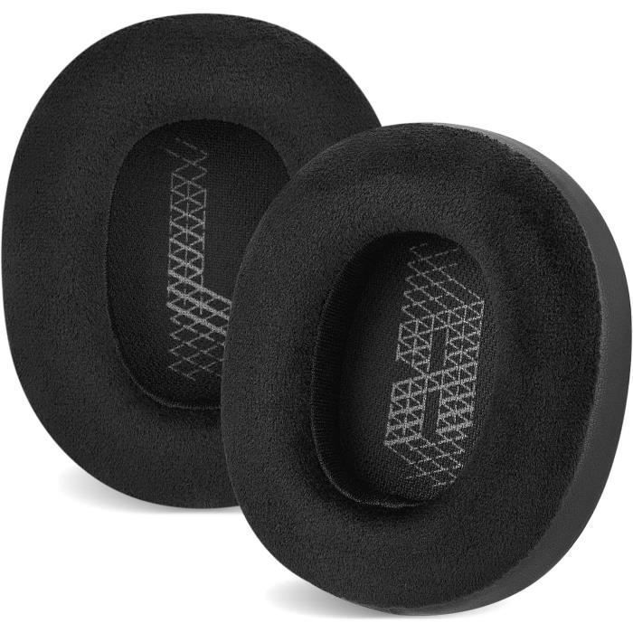Cuscinetti Di Ricambio E65 Per JBL E65BTNC / Live 650 / Live 660 / Duet NC – Pelle Proteica E Memory Foam, Nero