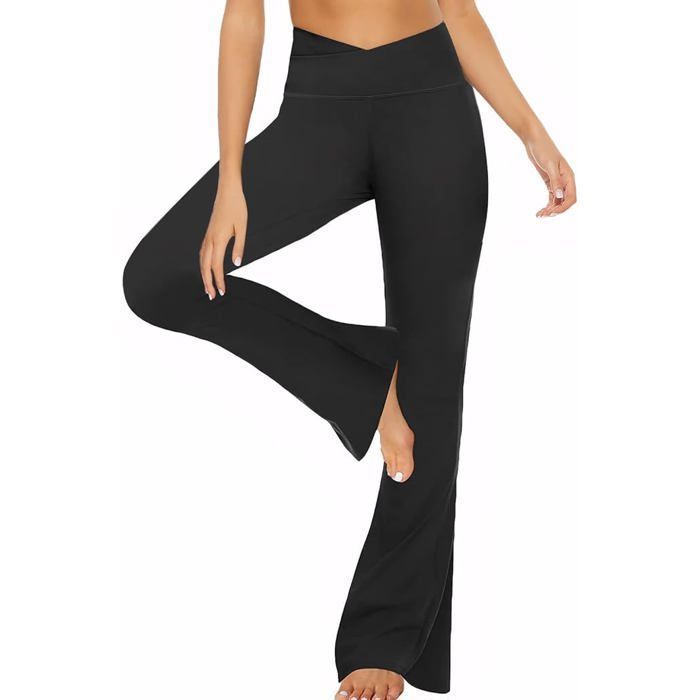Tala - DayFlex - Pantalon de yoga évasé à taille croisée - Taupe foncé Tala - DayFlex - Pantalon de yoga évasé à taille croisée - Taupe foncé