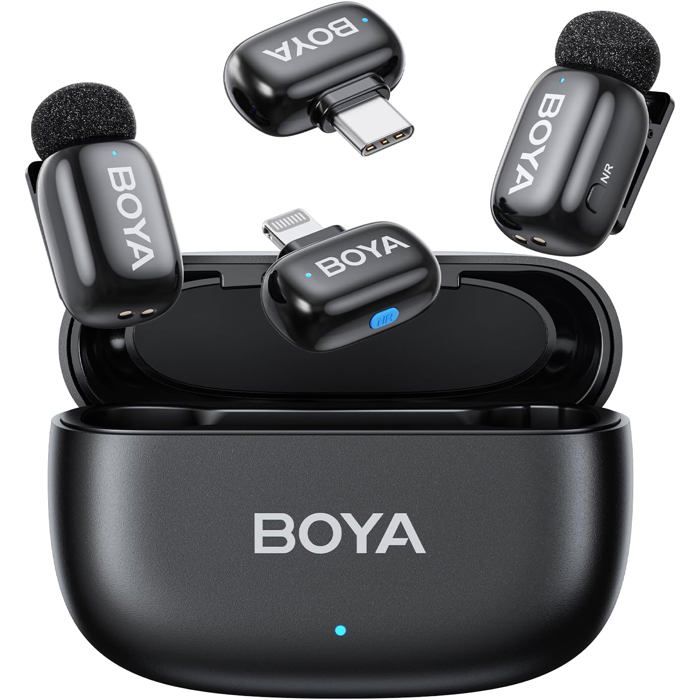 BOYA Mini Micro, Micro Cravate sans Fil pour iPhone 7-16, Anoid ...