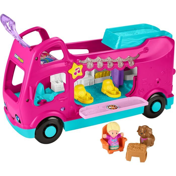 Jouet - FISHER-PRICE - HYR86 - Camping-car transformable musical - 35 chansons & lumières - 2 figurines et accessoires Jouet - FISHER-PRICE - HYR86 - Camping-car transformable musical - 35 chansons & lumières - 2 figurines et accessoires