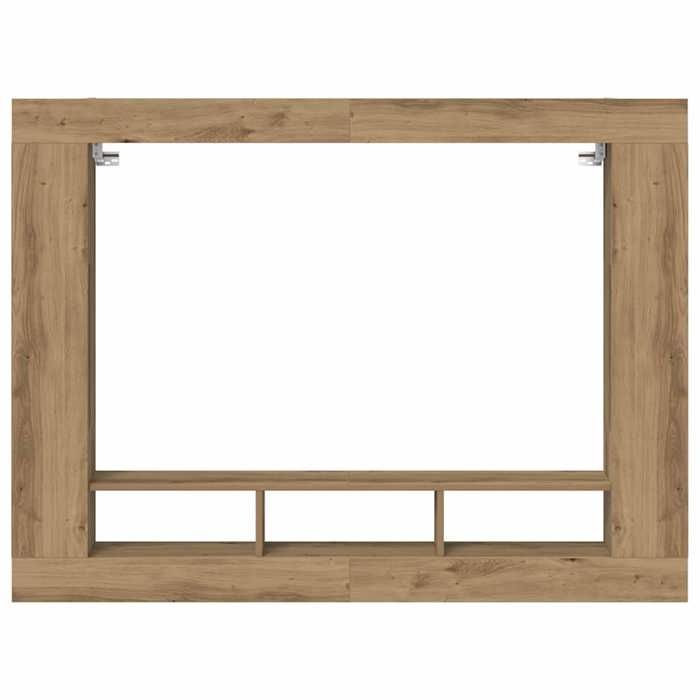 NEUF Armoire TV - Marron - Meuble TV - TABLE TV - chêne artisanal 152x22x113 cm - Bois dingénierie TT5301