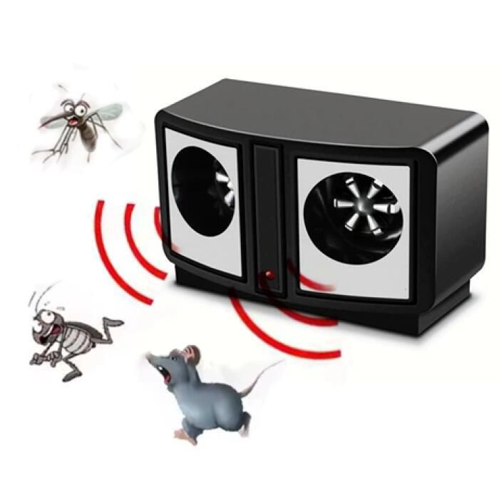 Répulsif ultrasons rats et souris 300 m² – Émet des ondes sonores inaudibles – Pour espaces intérieurs