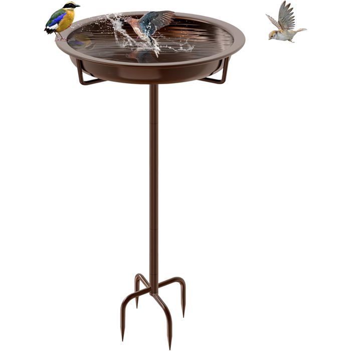 Bain DOiseaux Abreuvoir Exterieur Mangeoire Oiseaux Décoration Pour Jardin Bains Pour Oiseaux Sauvages Hauteur 92Cm-A
