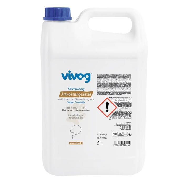 Shampoing pour chien anti-demangeaison Vivog - blanc - Blanc - 200 ml Shampoing pour chien anti-demangeaison Vivog - blanc - Blanc - 200 ml