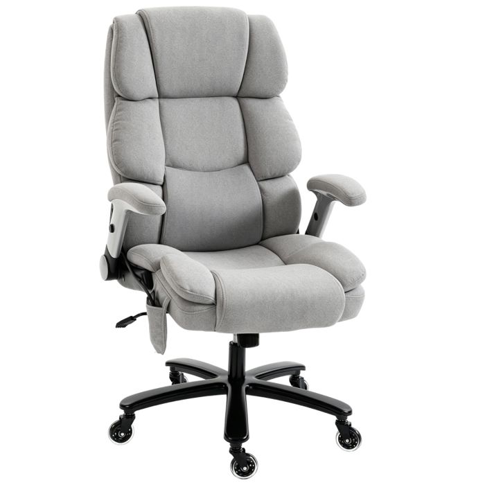 Chaise de bureau ergonomique - Soutien lombaire Airbag ajustable - Accoudoirs rabattables à 90°
