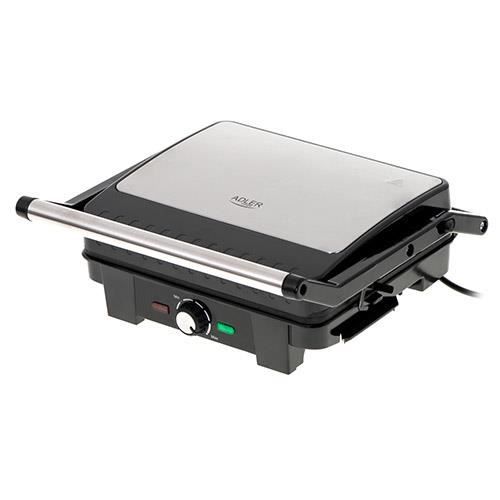 Gril Électrique - Adler - AD 3051 - 2800 W - Surface de cuisson 1392 cm2 - Plaques antiadhésives