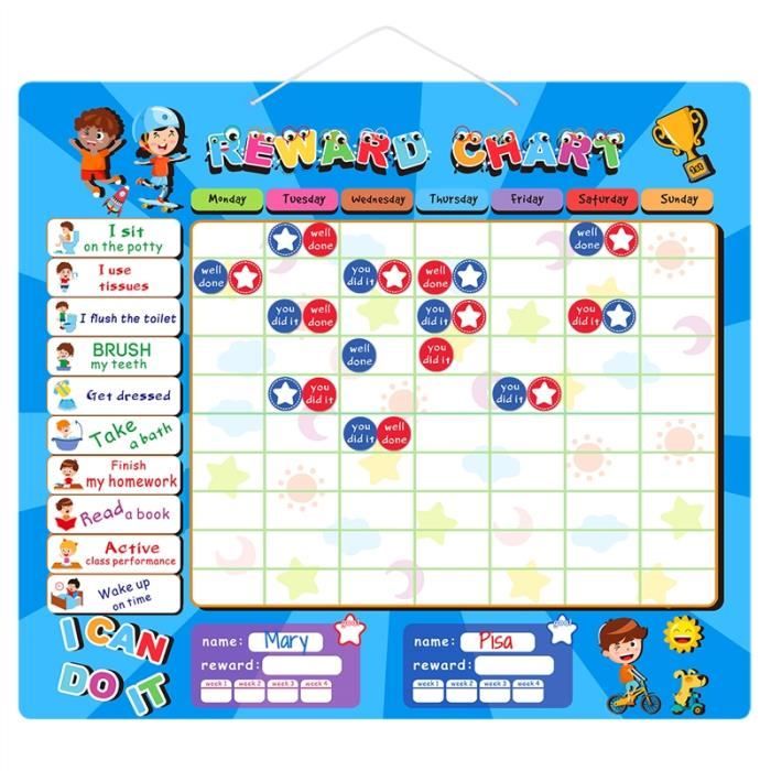 Ibasetoy Tableau De Recompense Magnetique Mis En Comportement Achat Vente Jeu De Stickers Cdiscount