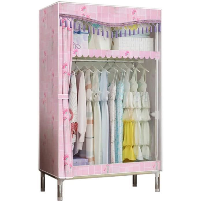 Petit Armoire de Rangement en Tissu avec étagères, Armoire en Tissus