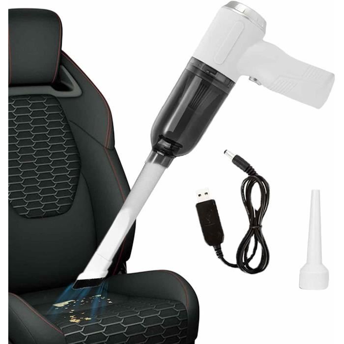 Aspirateur Portable Sans Fil Puissant - Rechargeable Et Compact - Pratique Pour La Voiture