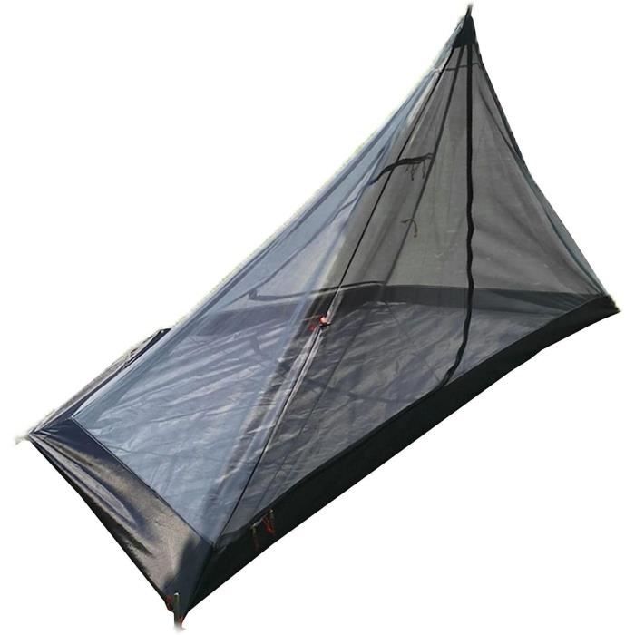 Tente De Camping 1 Personne Ultralégère, Avec Moustiquaire, Intérieure Nylon, été