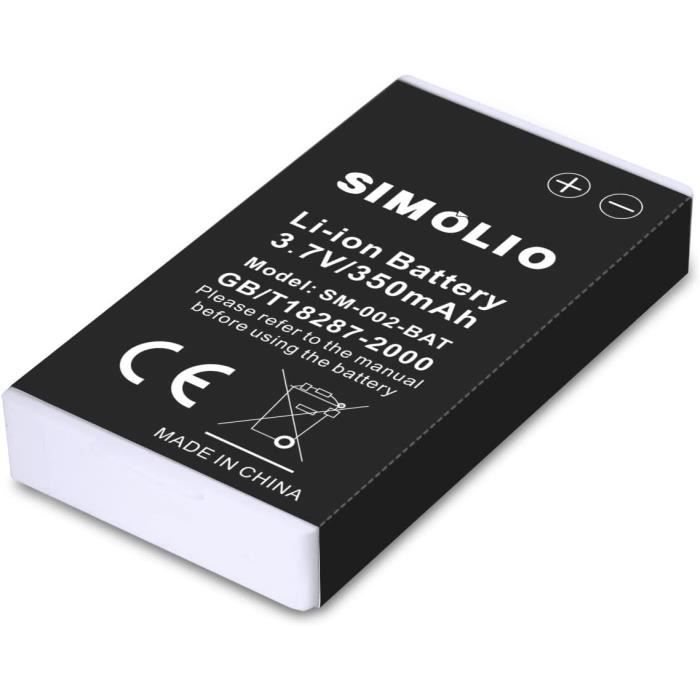 Piles Rechargeables - Simolio Batterie Li-ion Rechargeable Remplaçable Casque Tv Sans Fil Sm-824d Sm-823 Séries (pas Sm-825d Pro)