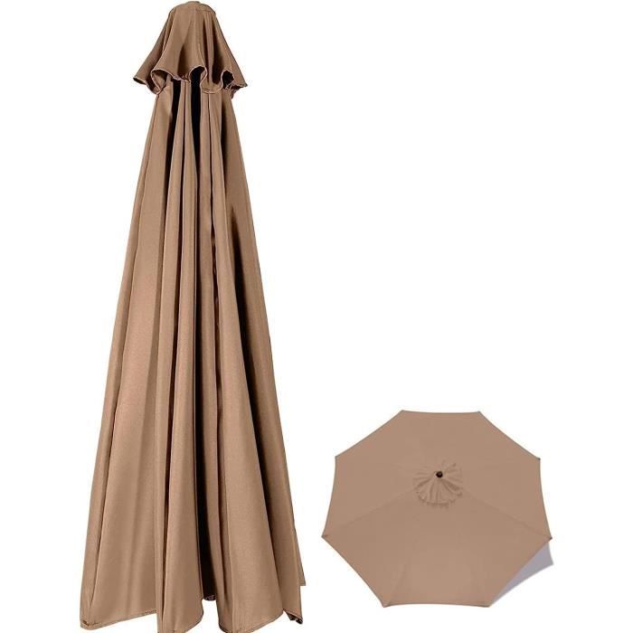Toile De Rechange Pour Parasol Déporté Rond CORANRIKA - Vert, Protection Solaire