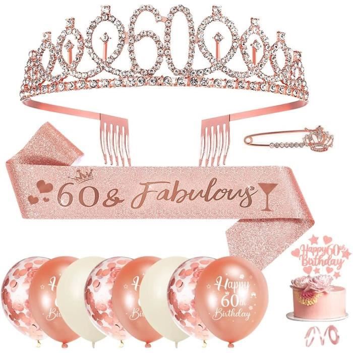 Set Diadème Et écharpe "It's My 18th Birthday" - Doré Et Argenté, Couronne à Cristaux Pour Fête