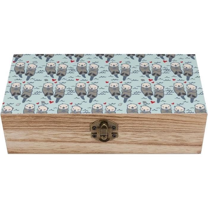 Boite En Bois Boîte En Bois De Manguier Indus Lifespace - 20x12x7cm ( Couvercle à Charnière) Boite Decorative Avec Couvercle