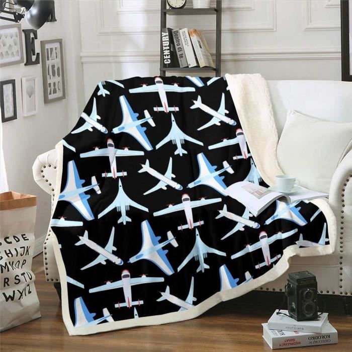 Couverture Plaid Luxe Horrior – Doux, Fluffy, Hypoallergénique, Pour Lit, Canapé, Chaise – Automne/Hiver, Confort Maximal