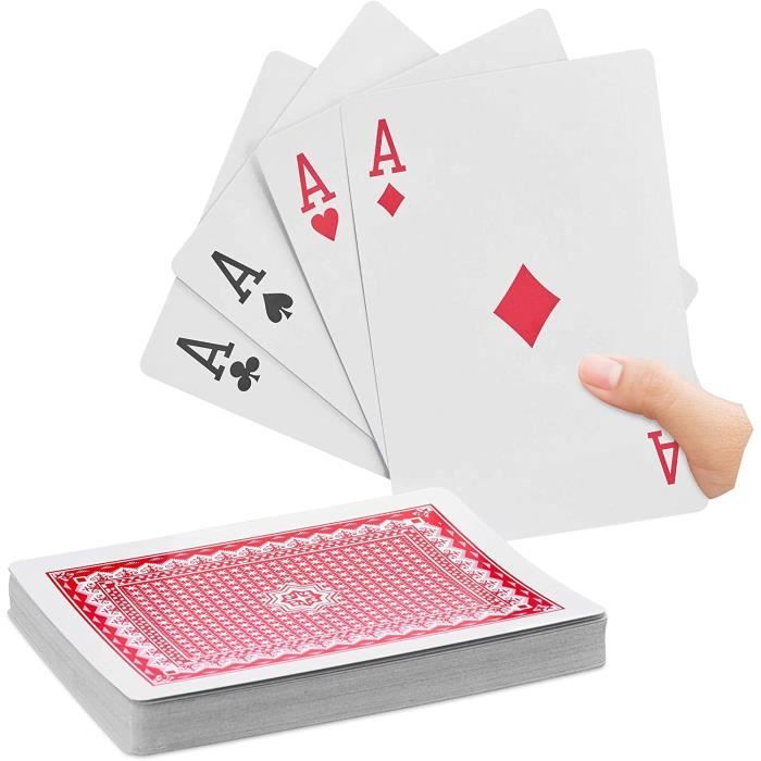 Cartes à jouer géantes - Le jeu de 54 cartes