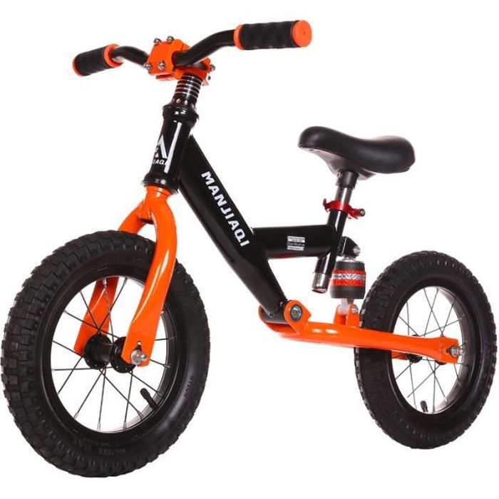 Draisienne Velo Sans Pedales 12 pour Enfants Bebe 3 6 ans Balance Scooter Hauteur Ajustable Velo a Deux Roues sans Pedale Orange Cdiscount Jeux Jouets