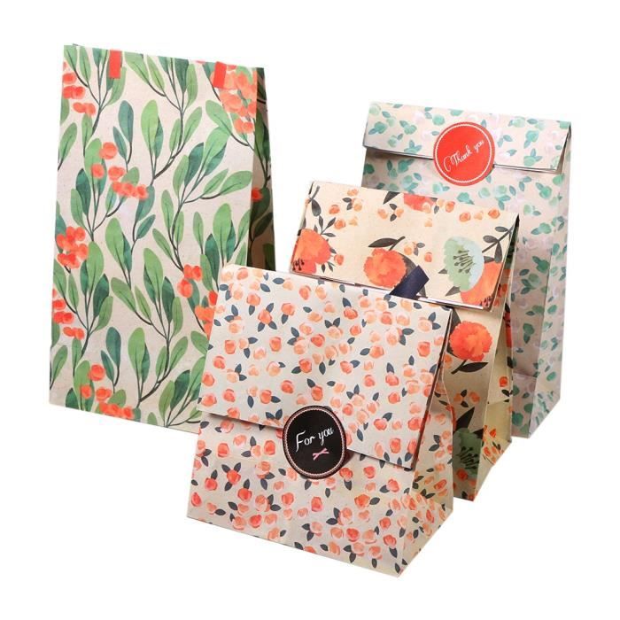 5Pcs Grand Sac Cadeau en Papier Kraft Carré Sachets Emballage avec Poignées  Shopping Bag Poche Cadeau pour Fleur Gâteau Fête 353 - Cdiscount Beaux-Arts  et Loisirs créatifs