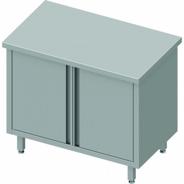 Meuble Bas Inox Professionnelle - Stalgast - Gamme 600 - Sans Dosseret ...