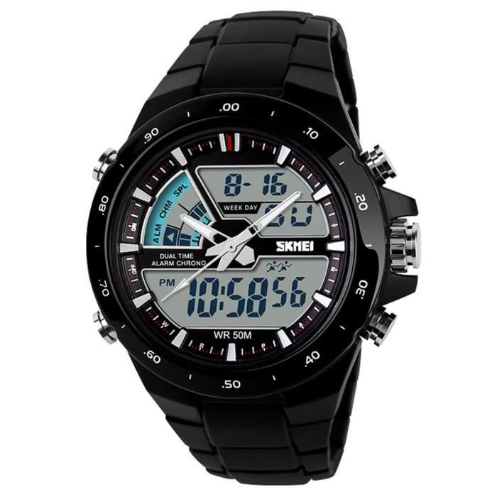Montre homme numerique et analogique deals