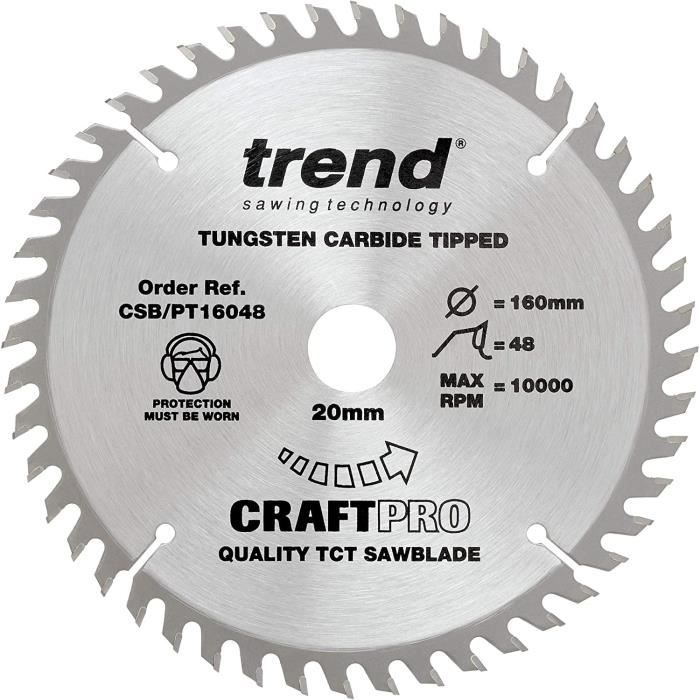 Lame Scie Circulaire Starrett 254mm 40 Dents TCT Pour Bois | Alésage 30mm Avec Adaptateurs 16/19/25mm - Coupe Nette Et Rapide - 6
