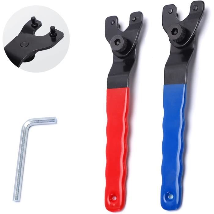 Lot De 2 Clés à Meuleuse D'angle Réglables, Clés Universelles