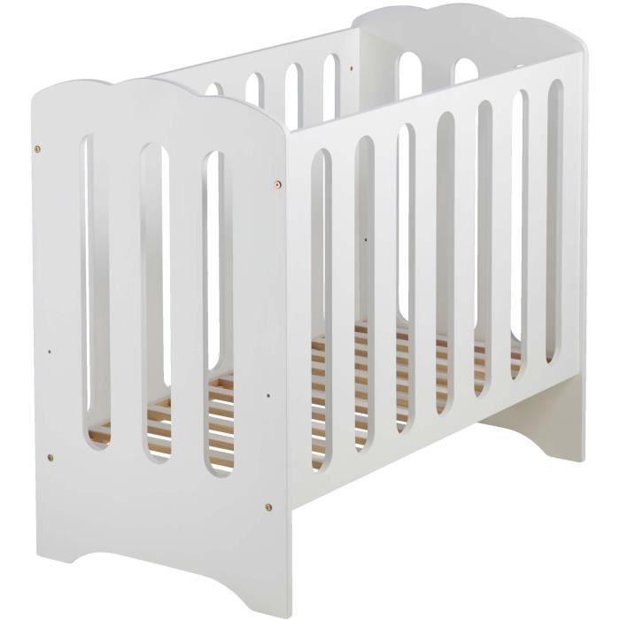 domiva lit 50x100 cm mini nuage blanc cdiscount puericulture eveil bebe