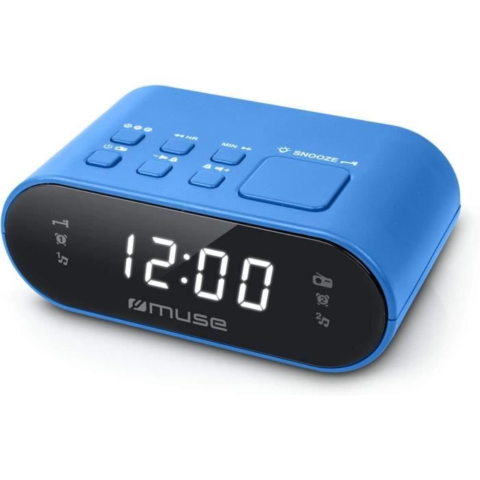Réveil de tir avec pistolet et cible, 2-en-1 Horloge de jeu de tir interactive, Réveil numérique à affichage LED créatif avec sonneries personnalisables, enregistrement, 2 modes pour la chambre (Noir