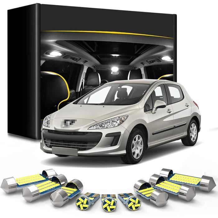 Accessoires de kit d'éclairage intérieur LED de Voiture, pour Peugeot 308  SW CC T9 B9 GTI Tuning 2007 2008 2009 2010 2012 [408] - Cdiscount Maison