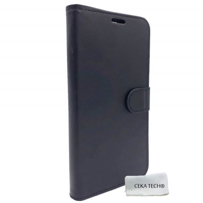 Coque pour Doro 8035 Coque de Coloris Noir Bookstyle-Case /Étui de Protection Antichoc pour Smartphone