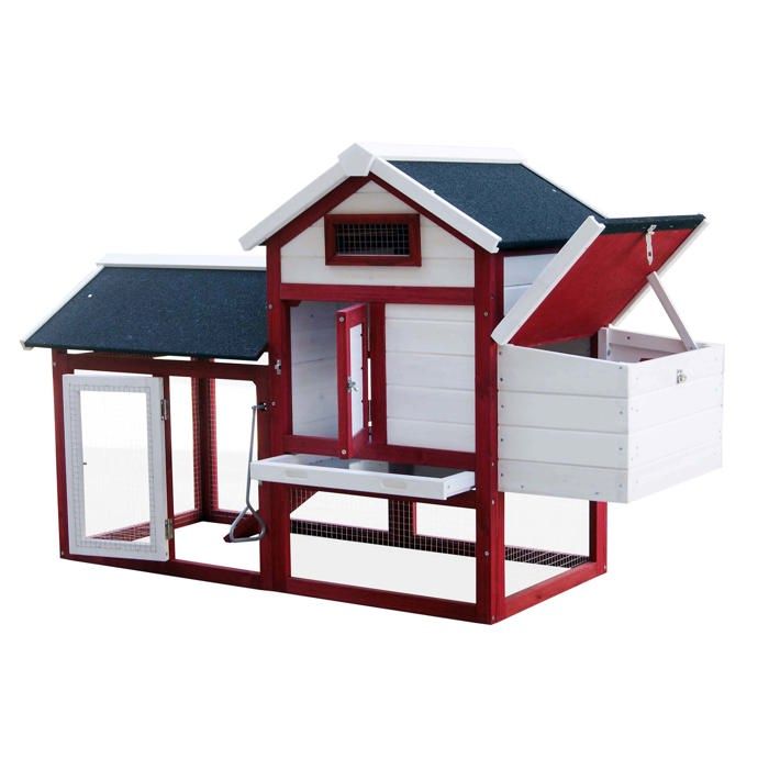 Wiltec Poulailler avec Nichoir Enclos et Pondoir &ndash; 1155 x 520 mm &ndash; en