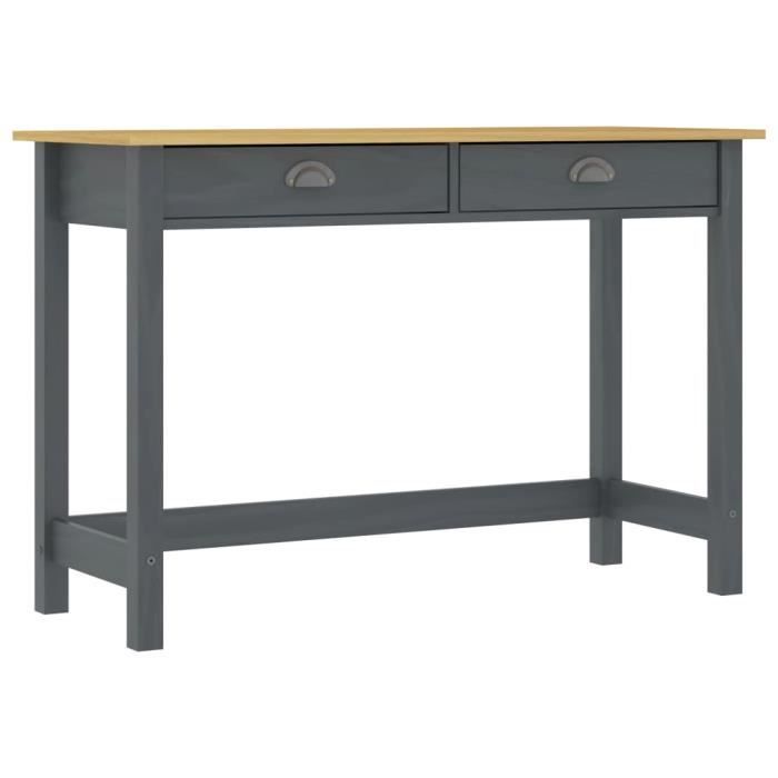Table Console Sonoma Gris VidaXL - Meuble D'Entrée Avec Rangement Et Pieds Réglables Style Industriel