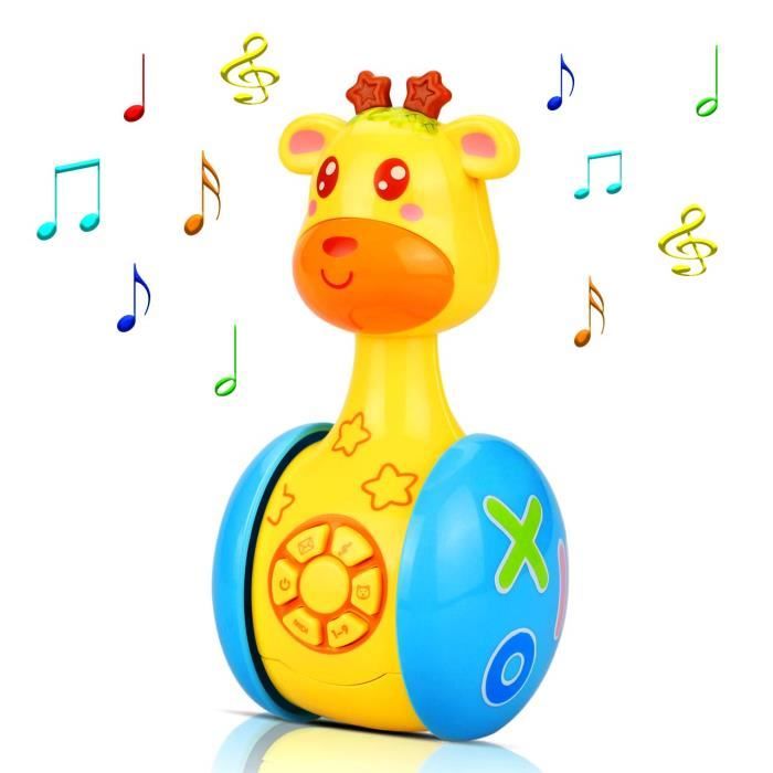 Jouets Musicaux Pour Bebe Jouets De Dessin Anime Gobelet Et Girafe Jouets Vocaux Pour Enfants Avec Musique Et Lumieres Led 6 12 Cdiscount Jeux Jouets