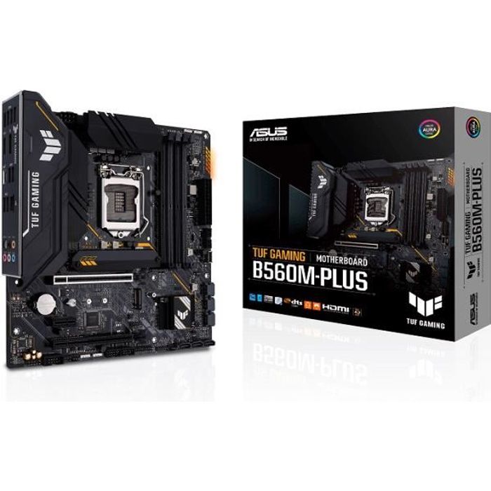 Carte mère - ASUS - TUF Gaming B560M-Plus - Micro ATX - PCIe 4.0 - 2 slots M.2 - Thunderbolt 4