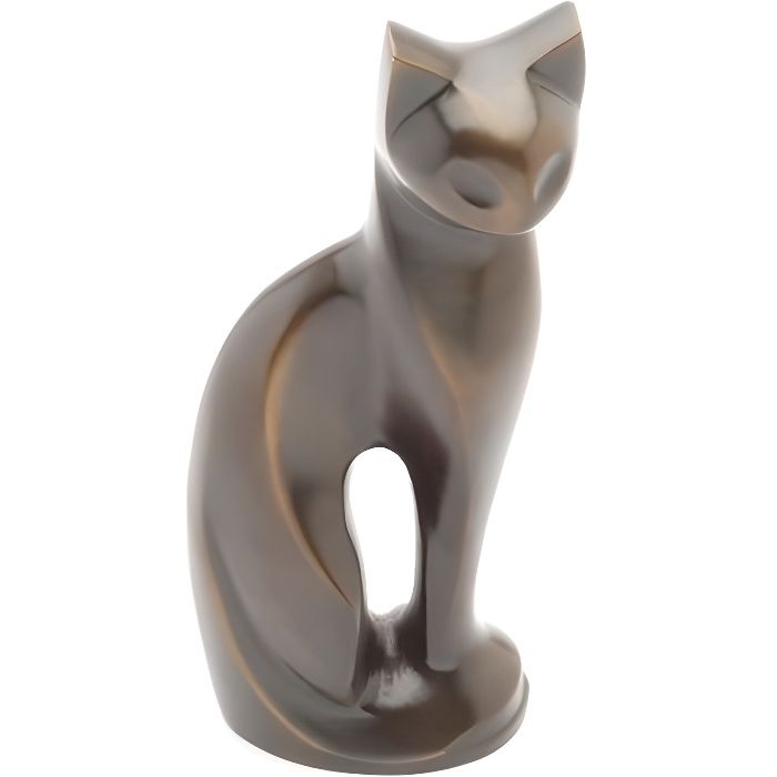 Urns Uk Urne funéraire pour animal de compagnie Chat Bronze 24