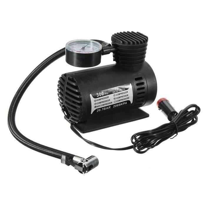 Compresseur Air 12v 300psi Portable Mini Pompe Gonfleur Pneu Pour