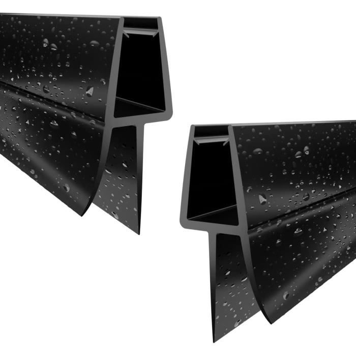 Joint Douche 2 X 80 5 Mm 6 Noir Porte D étanchéité Verre Droite