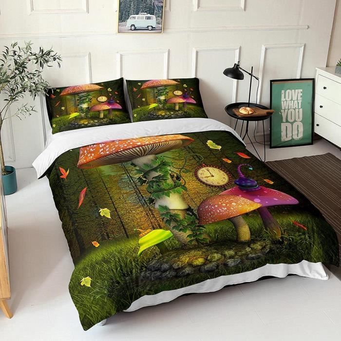 Demon Slayer Housse De Couette 155X220 Cm - Fermeture Éclair - Sets De