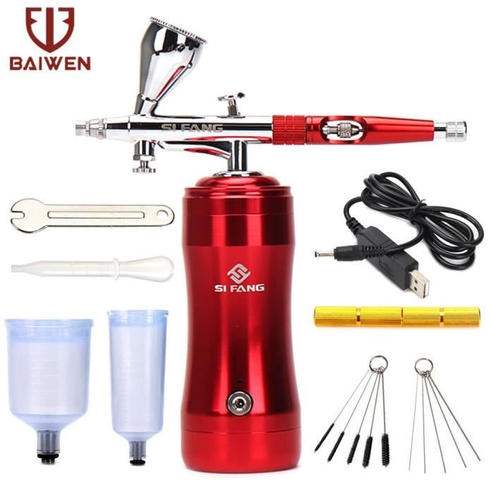 Ensemble D'aérographe à Gâchette Multi-usages 3 Tasses 166 AK