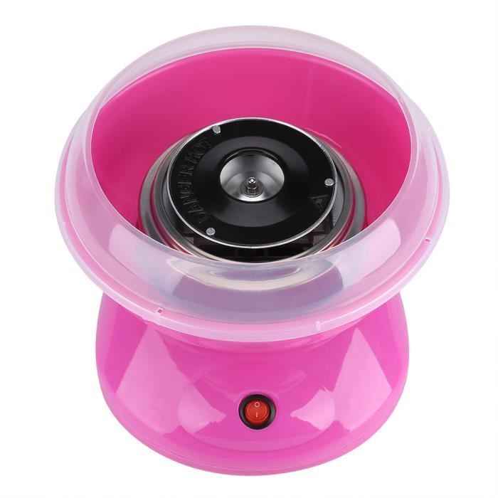 Machine à barbe à papa TBEST - 220V 500W - Rose - Cuillère et bâtons inclus