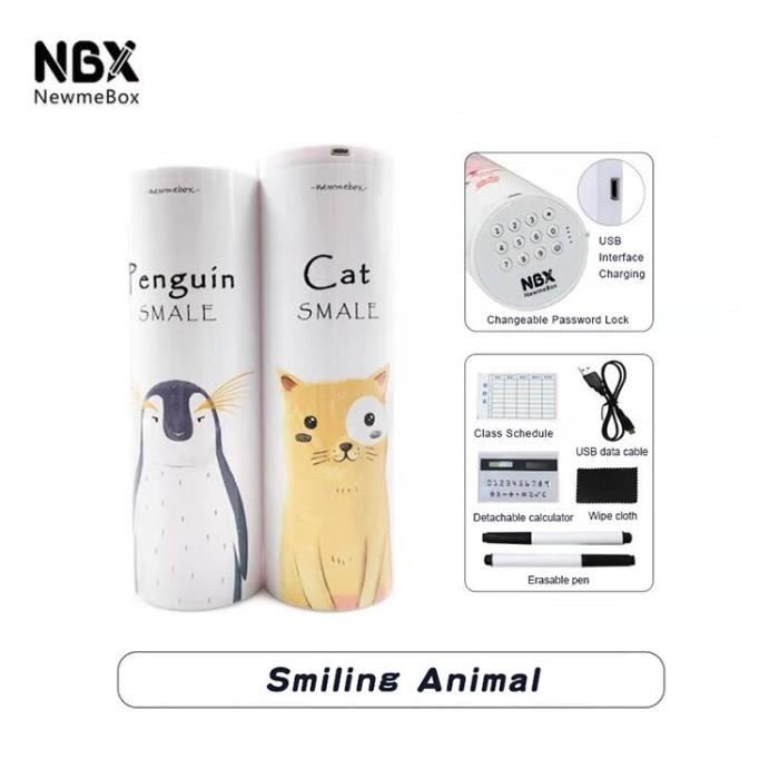 Set De Papeterie Animaux Mignons - 8 Coffrets Avec Crayons, Gomme, Règle Et Taille-crayon - Cadeau Rentrée Scolaire Ou Anniversaire Enfant