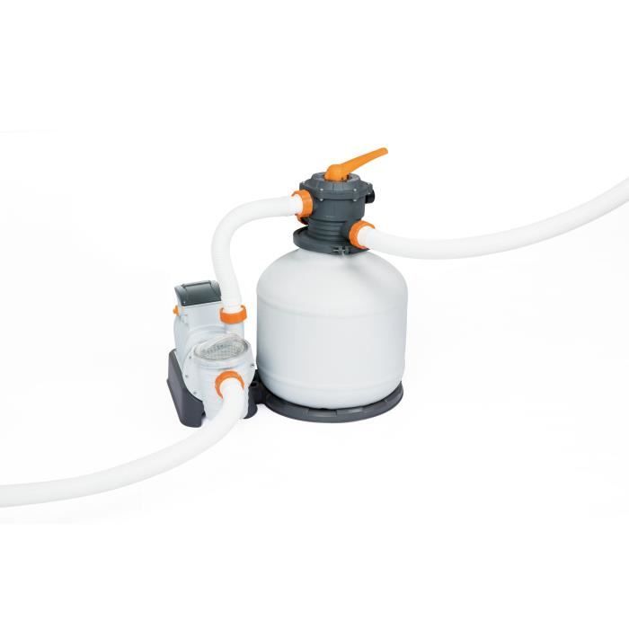 Filtre à sable BESTWAY Flowclear™ 11 355 m3h Pompe Préfiltre Chemconnect™